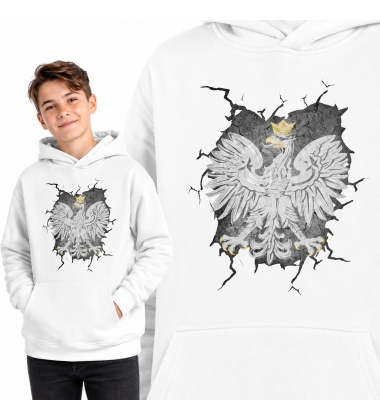 BLUZA DZIECIĘCA Z KAPTUREM PATRIOTYCZNA  ORZEŁ 6
